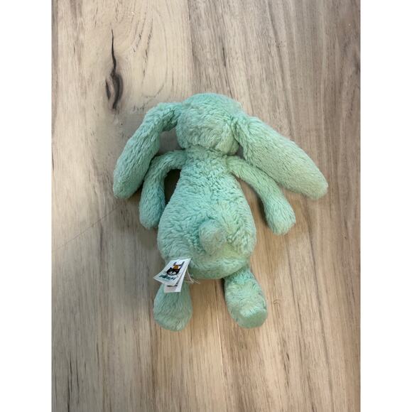 Jellycat Bashful Bunny 8” Small Plush Stuffed Animal Light Pale Mint Green - Picture 4 of 7
